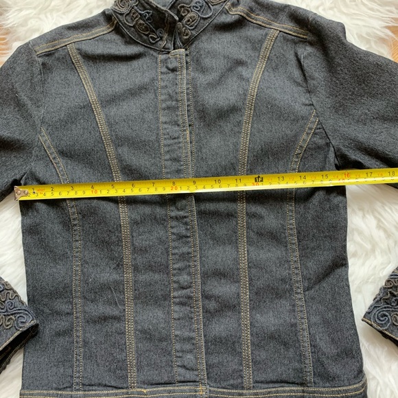 Tristan & Iseut Denim multi black jacket size XS - Picture 7 of 9